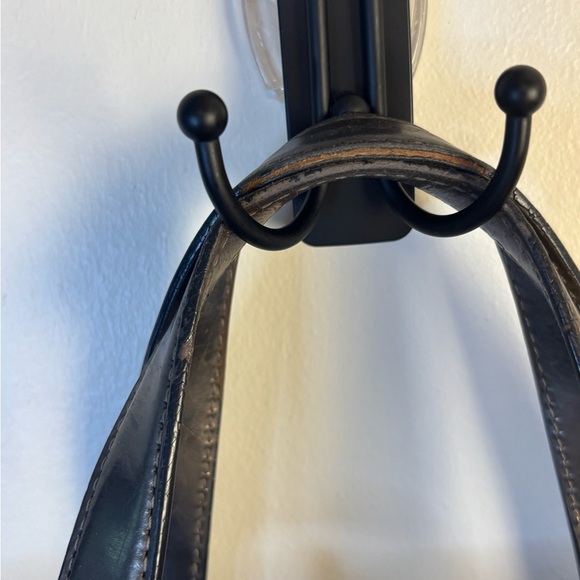 Burberry House NovaCheck Checked Tote Bag Handbag Enamel Patent Leather - Picture 2 of 14